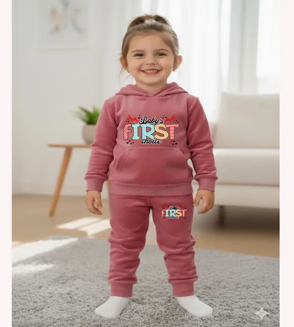Winter_Peach_Party_Wear_Velvet_Hoodie_And_Jogger_Set_For_Kids_Boy_And_Girl