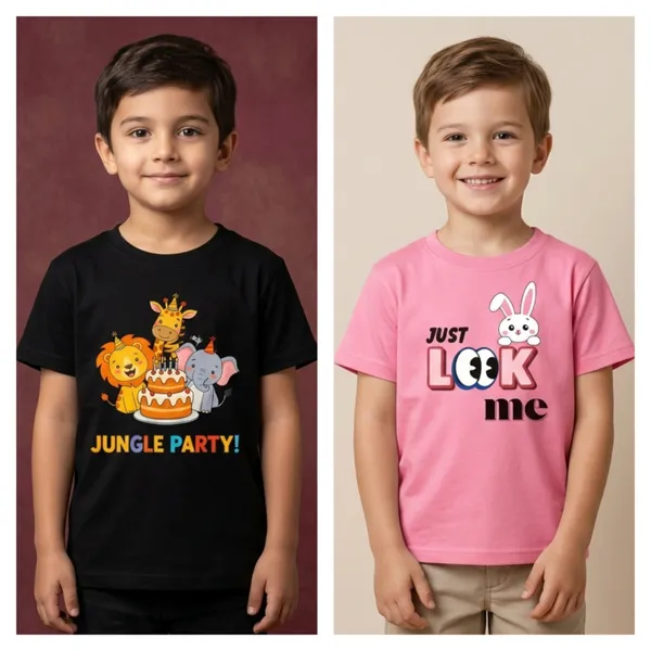 Multicolor_Cotton_Printed_Graphic_T-Shirts_Kids_Boy_And_Girl_|_Pack_Of_2