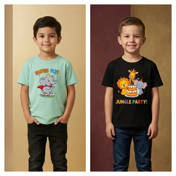 Multicolor_Cotton_Printed_Graphic_T-Shirts_Kids_Boy_And_Girl_|_Pack_Of_2