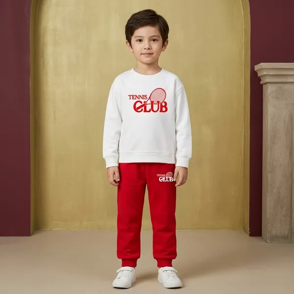 White_And_Red_Printed_Hosiery_Cotton_Round_Neck_Full_Sleeve_T-Shirt_And_Pyjama_Set_For_Kids_Boy_And_Girl
