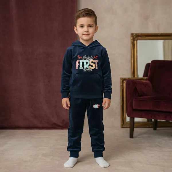 Winter_Navy_Blue_Party_Wear_Velvet_Hoodie_And_Jogger_Set_For_Kids_Boy_And_Girl