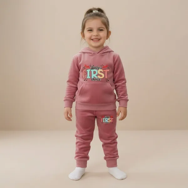 Winter_Peach_Party_Wear_Velvet_Hoodie_And_Jogger_Set_For_Kids_Boy_And_Girl