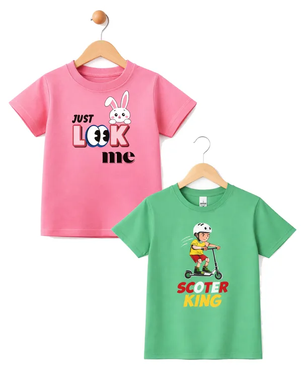 Multicolor_Cotton_Printed_Graphic_T-Shirts_Kids_Boy_And_Girl_|_Pack_Of_2