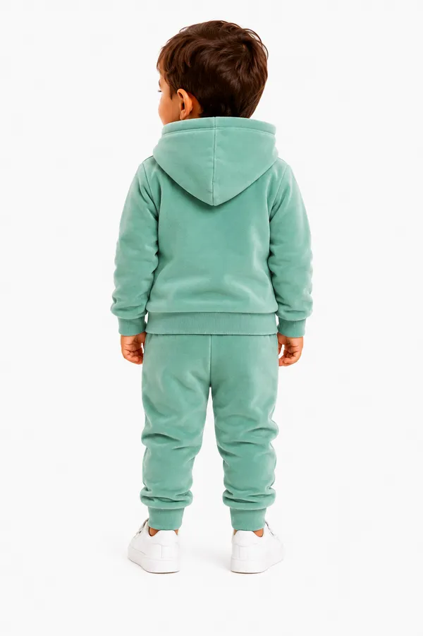 Winter_Pista_Green_Party_Wear_Velvet_Hoodie_And_Jogger_Set_For_Kids_Boy_And_Girl