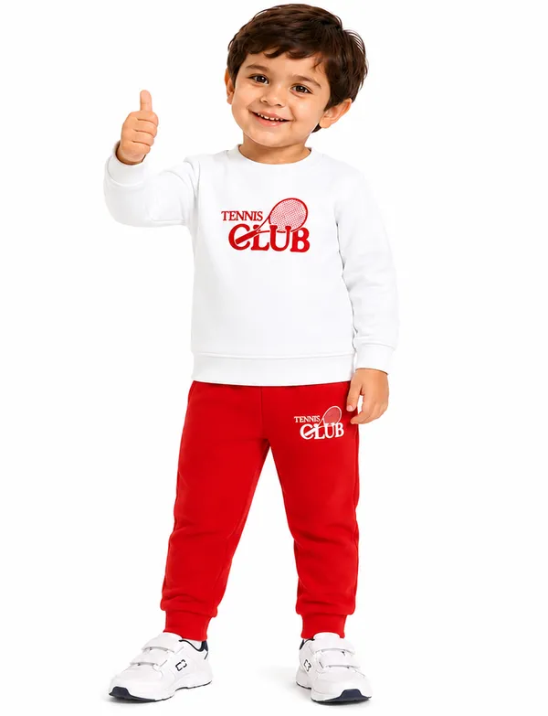 White_And_Red_Printed_Hosiery_Cotton_Round_Neck_Full_Sleeve_T-Shirt_And_Pyjama_Set_For_Kids_Boy_And_Girl
