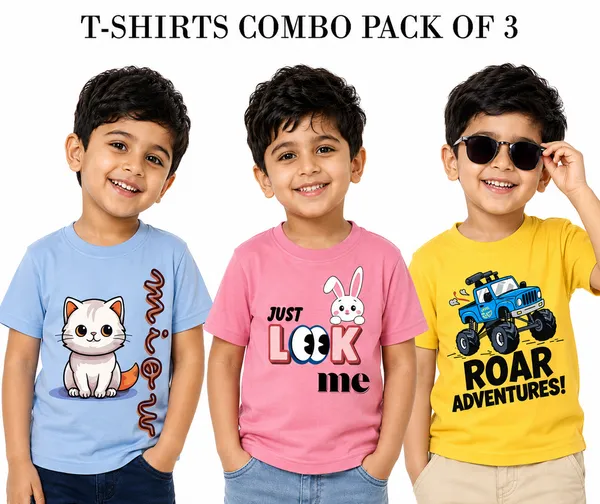 Multicolor_Cotton_Printed_Graphic_T-Shirts_For_Boys_|_Pack_Of_3