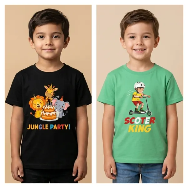 Multicolor_Cotton_Printed_Graphic_T-Shirts_Kids_Boy_And_Girl_|_Pack_Of_2