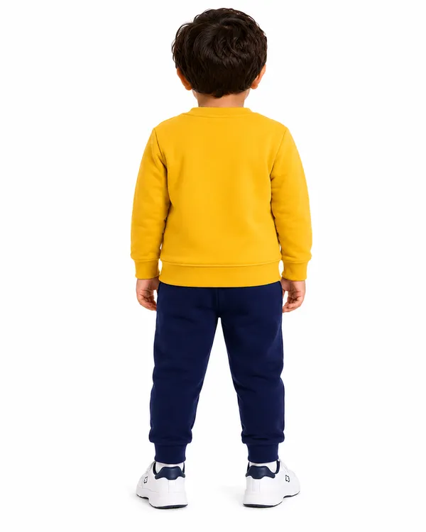 Mustard_Yellow_And_Navy_Printed_Hosiery_Cotton_Round_Neck_Full_Sleeve_T-Shirt_And_Pyjama_Set_For_Kids_Boy_And_Girl