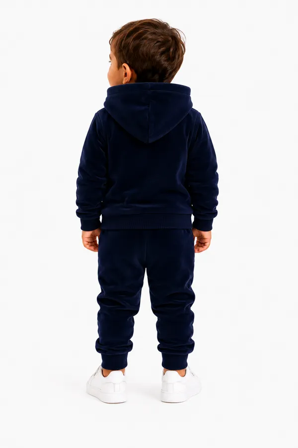 Winter_Navy_Blue_Party_Wear_Velvet_Hoodie_And_Jogger_Set_For_Kids_Boy_And_Girl