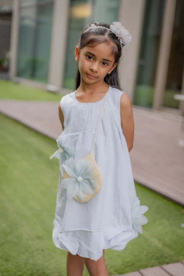 Light_Blue_Premium_Cotton_Sleeveless_Floral_Party_Dress_For_Girls