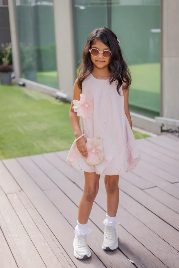 White_Premium_Cotton_Flared_Dress_With_Bag_For_Girls