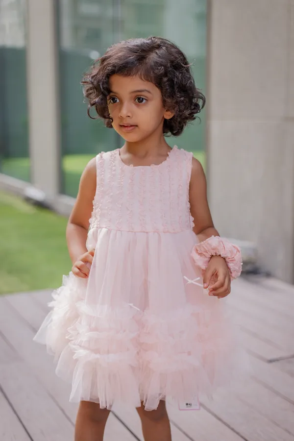 Pink_Neoprene_Tulle_Sleeveless_A-Line_Dress_For_Girls