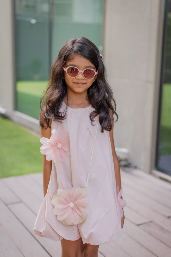 White_Premium_Cotton_Flared_Dress_With_Bag_For_Girls