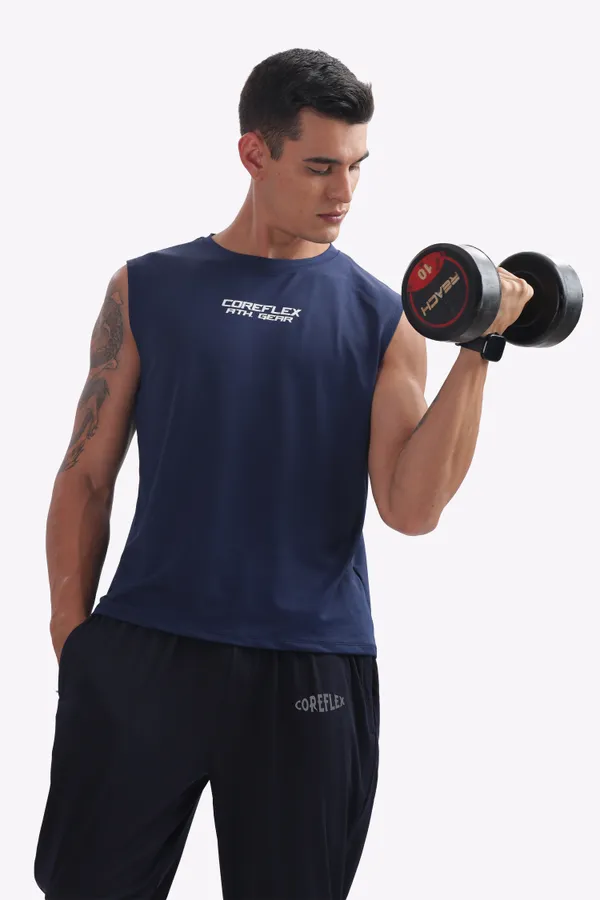 Navy_Blue_Sleeveless_Coreflex_Gym_T-Shirt_for_Men