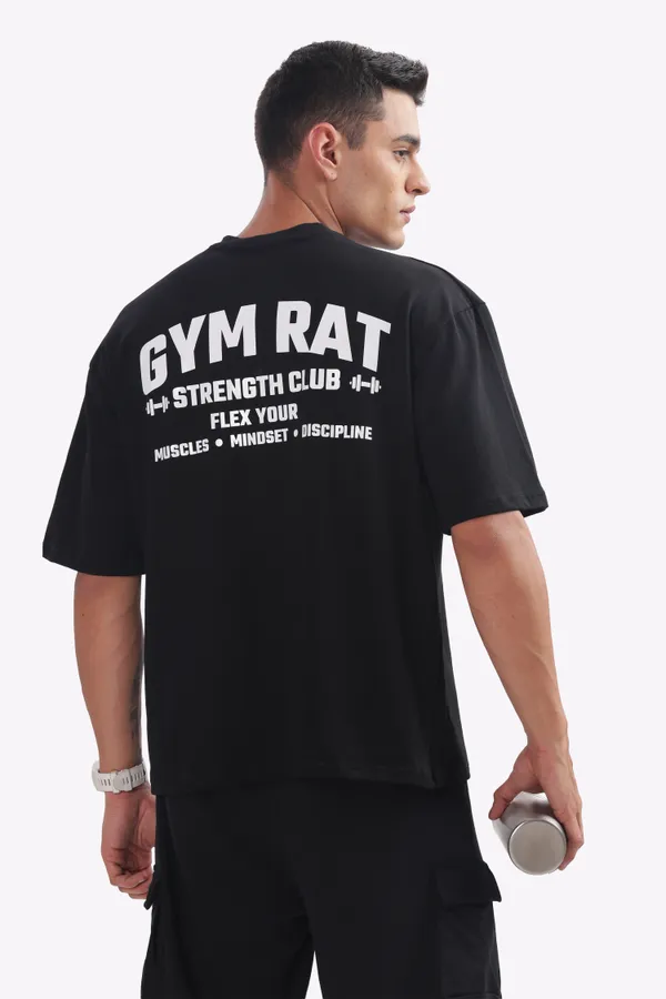 Black_Cotton_Oversized_Gym_Rat_Strength_Club_T-Shirt_for_Men