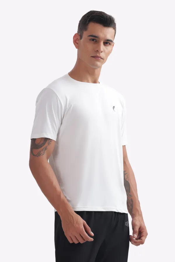 White_Round_Neck_Short_Sleeve_T-Shirt_for_Men
