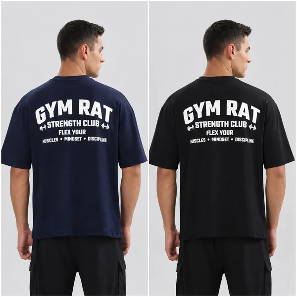 Navy_Blue_&_Black_Cotton_Gym_Rat_Graphic_Print_Oversized_T-Shirt_for_Men