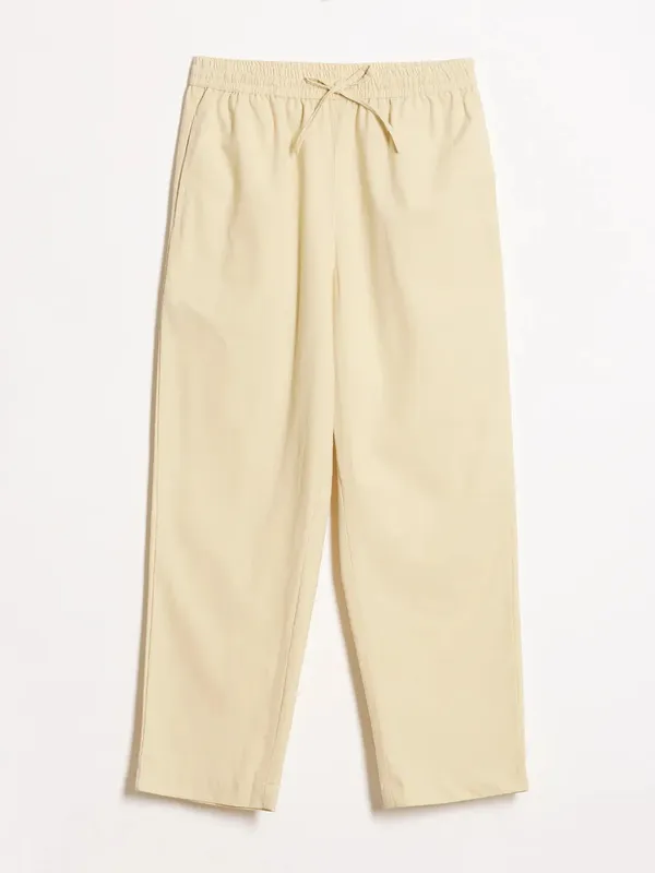 Women-Black_&_Cream-Cotton-Straight-Pant
