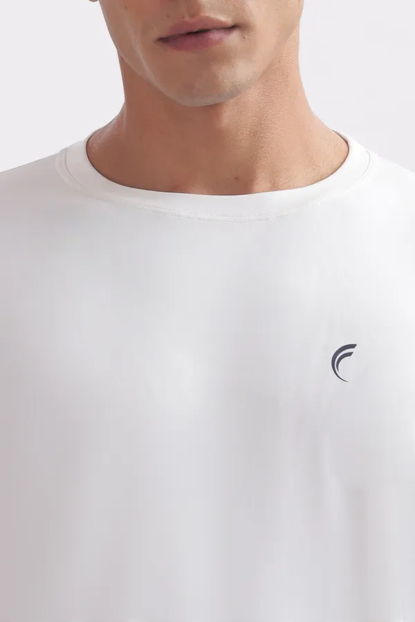 White_Round_Neck_Short_Sleeve_T-Shirt_for_Men