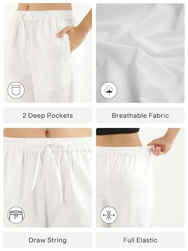 Women-White-Cotton-Straight-Pant
