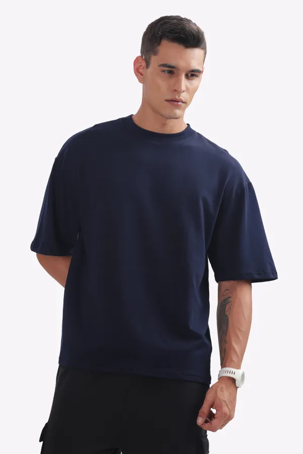 Navy_Blue_Cotton_Gym_Rat_Graphic_Print_Oversized_T-Shirt_for_Men
