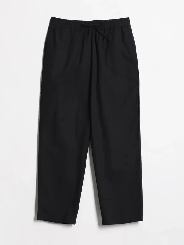 Women-Black-Cotton-Straight-Pant