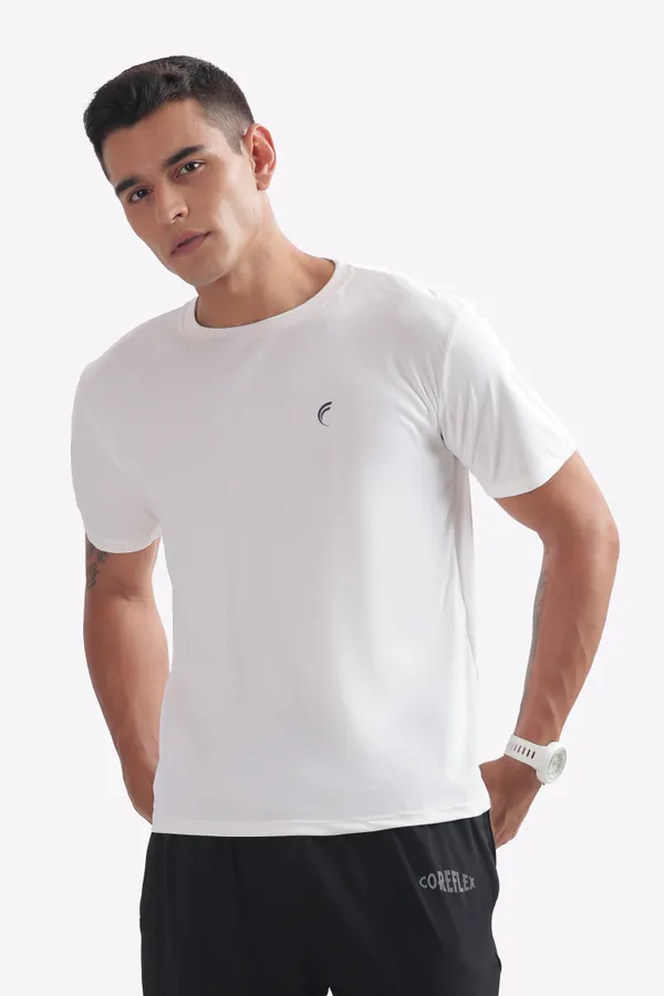 White_Round_Neck_Short_Sleeve_T-Shirt_for_Men