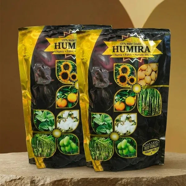 HUMIRA_100%_Water_Soluble_Humic_Fulvic_Humate_986_Fertilizer_per_kg_-_Pack_of_2