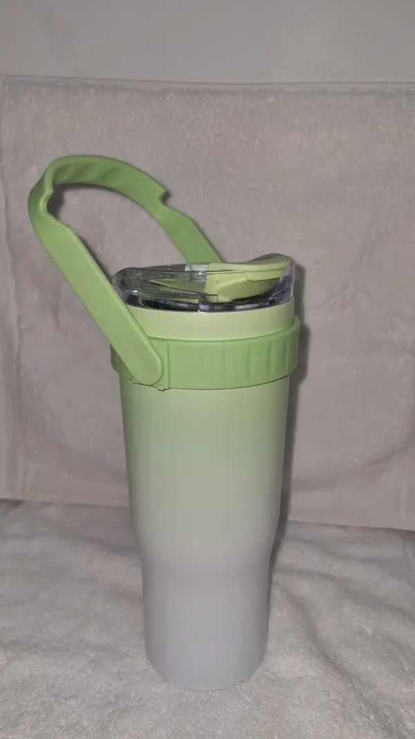 Green_Ombre_Insulated_Tumbler_With_Handle_And_Straw_For_Gym,_Office,_Travel