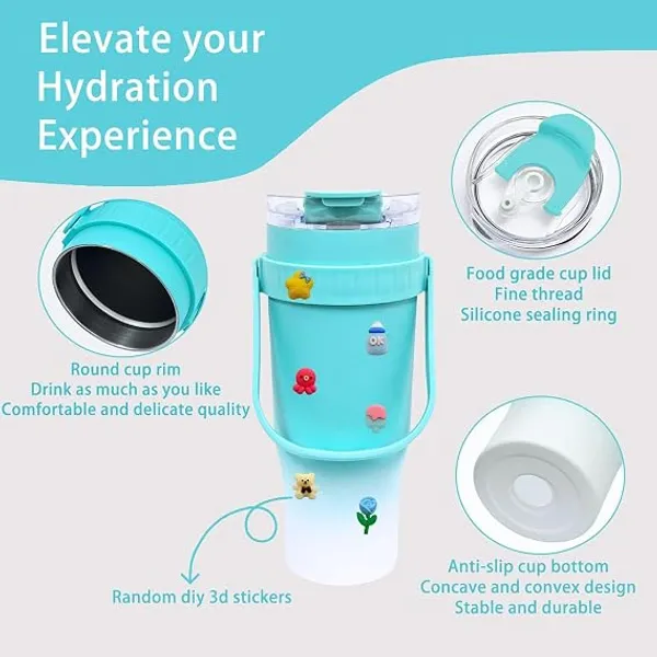 Turquoise_Ombre_Insulated_Steel_Tumbler_With_Handle_And_Straw_For_Gym,_Office,_Outdoors,_Travelling