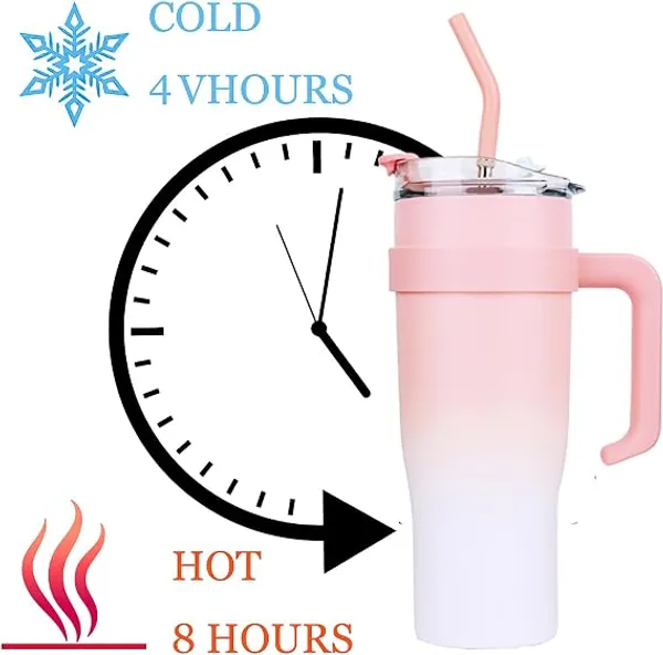 Pink_Ombre_Insulated_Tumbler_With_Handle_And_Straw_For_Office,_Car,_Yoga_Studio,_Outdoor_Use