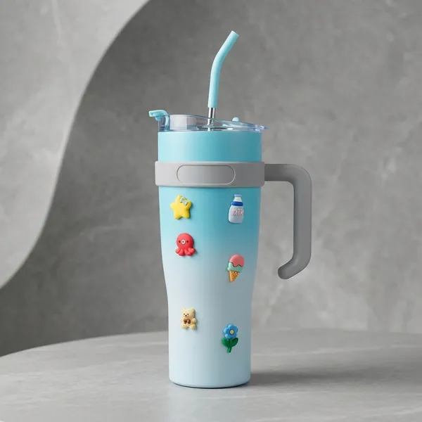 Turquoise_Ombre_Insulated_Steel_Tumbler_With_Handle_And_Straw_For_Gym,_Office,_Outdoors,_Travelling