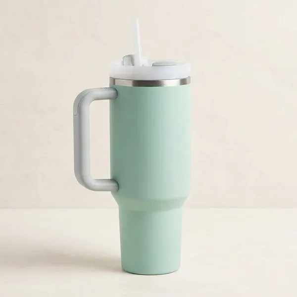 Mint_Green_Stainless_Steel_Insulated_Tumbler_With_Handle_And_Straw_For_Home,_Office,_Gym,_Outdoor