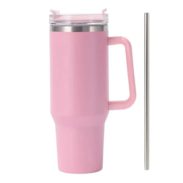 Pink_Stainless_Steel_Insulated_Tumbler_With_Straw_And_Handle_For_Daily_Commutes,_Gym,_Office,_Outdoor_Travel