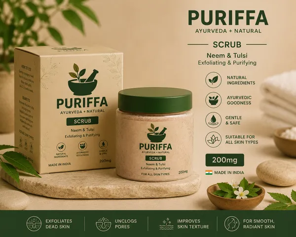 Puriffa_Neem_And_Tulsi_Exfoliating_And_Purifying_Face_Scrub_And_Puriffa_Neem_And_Tulsi_Purifying_Face_Wash_200_Ml_Combo_Pack_Of_2
