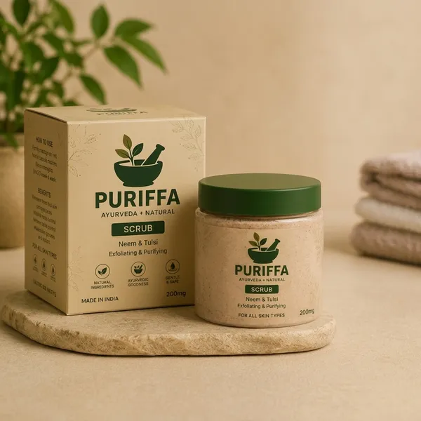 Puriffa_Neem_And_Tulsi_Exfoliating_And_Purifying_Face_Scrub_And_Puriffa_Neem_And_Tulsi_Purifying_Face_Wash_200_Ml_Combo_Pack_Of_2