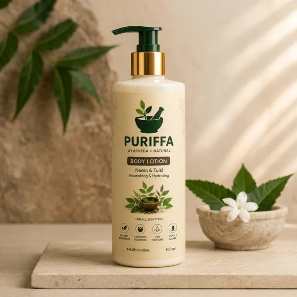 Puriffa_Neem_And_Tulsi_Ayurvedic_Body_Wash_And_Puriffa_Neem_And_Tulsi_Nourishing_Hydrating_Body_Lotion_300_Ml_Combo_Pack_Of_2