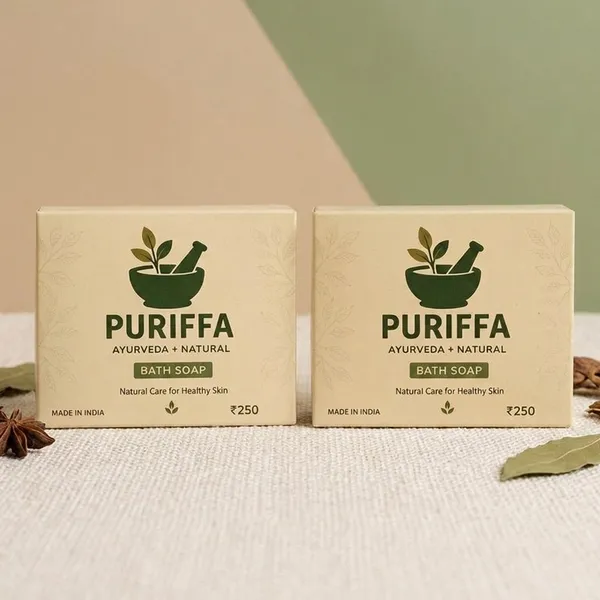 Puriffa_Ayurveda_Natural_Herbs_And_Botanicals_Bath_Soap_Pack_Of_2