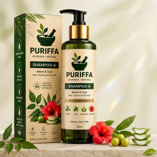 Puriffa_Neem_Tulsi_Aloe_Hibiscus_Ayurvedic_Shampoo