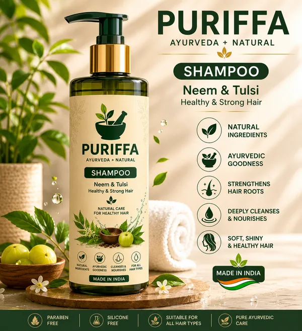 Puriffa_Neem_And_Tulsi_Ayurvedic_Natural_Herbal_Shampoo