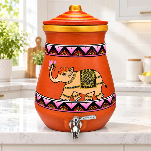 Lotus_Tusker_Clay_Water_Pot_(10_Litres)