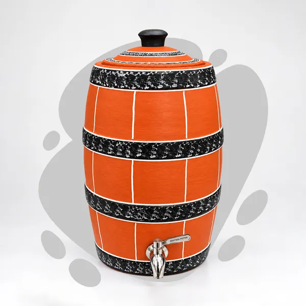 Onyx_Barrel_Clay_Water_Pot_(12_Litres)