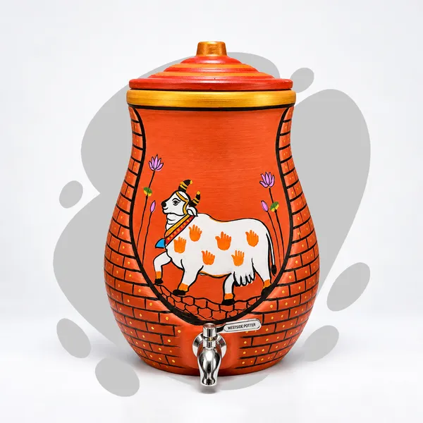Lotus_Grace_Clay_Water_Pot_(10_Litres)