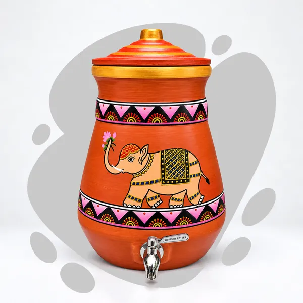 Lotus_Tusker_Clay_Water_Pot_(10_Litres)