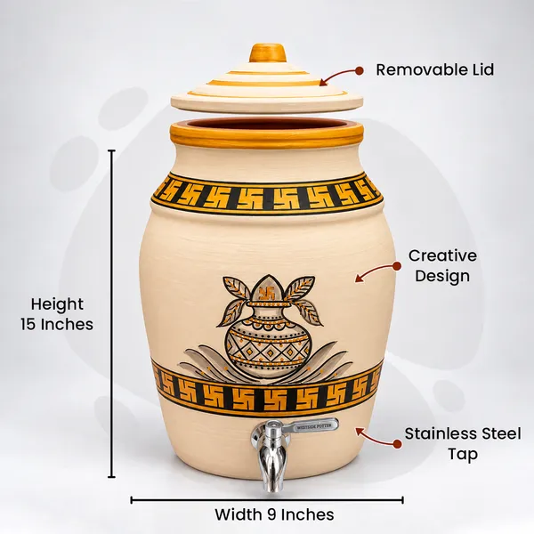 Golden_Kalash_Clay_Water_Pot_(10_Litres)