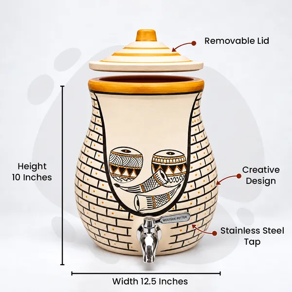 Ivory_Symphony_Clay_Water_Pot_(6_Litres)