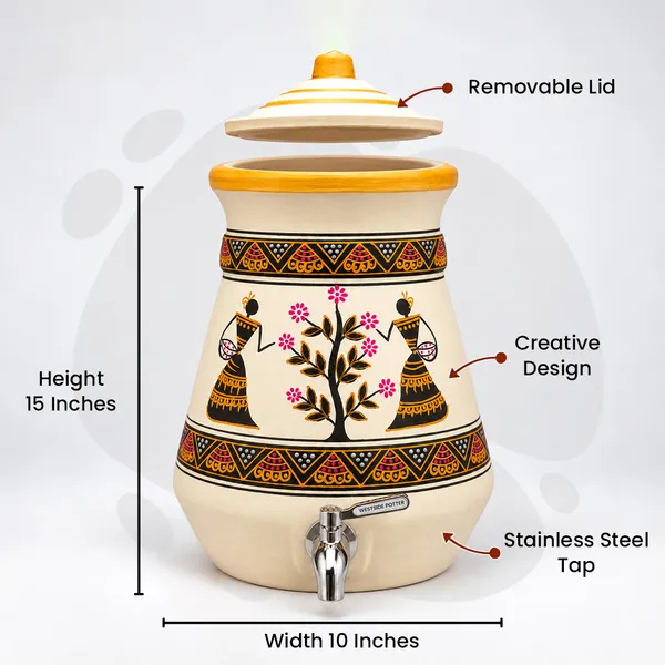 Village_Bloom_Clay_Water_Pot_(10_Litres)