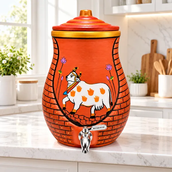 Lotus_Grace_Clay_Water_Pot_(10_Litres)