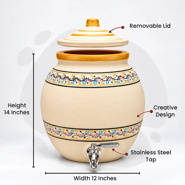 Colour_Vine_Clay_Water_Pot_(12_Litres)