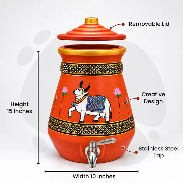 Sacred_Bloom_Clay_Water_Pot_(10_Litres)